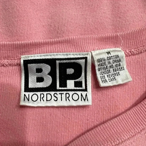 BP. Nordstrom Pink 100% Cotton Pullover Sweater Size M - Picture 3 of 5